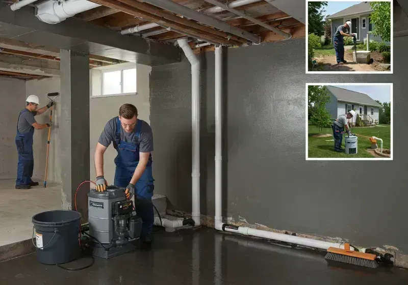 Basement Waterproofing and Flood Prevention process in La Monte, MO